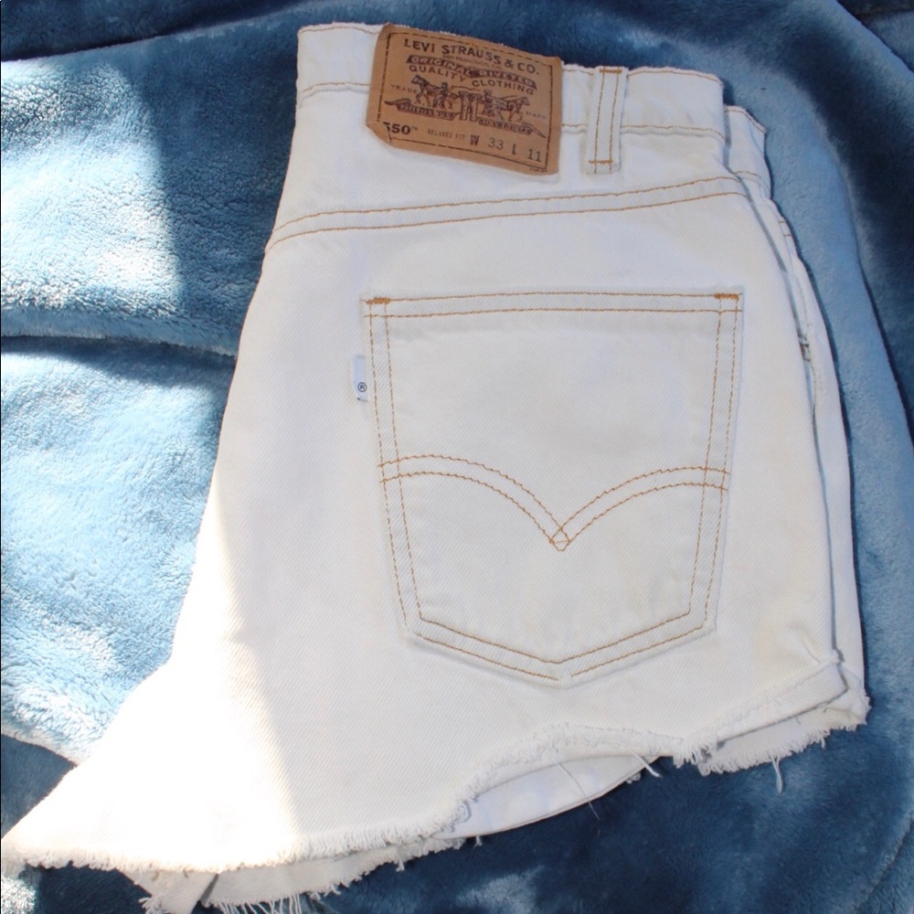 Vintage Levi’s 550 High Waisted Denim Shorts
